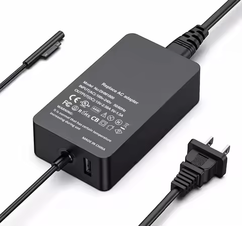 44W 15V 2.58A Power Supply for Microsoft Surface Pro 3/4/5/6/Surface Laptop 2/Surface Go & Surface B