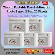 [20 Sheets]Xiaomi Mijia Pocket Photo Printer Pro Photo Paper Dye-Sublimation Photo Paper | PhotoPape