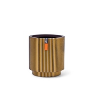 Vase Cylinder Groove  (Size D 34 x H 35 cm) - กระถางต้นไม้ Modern แบรนด์ Capi Europe