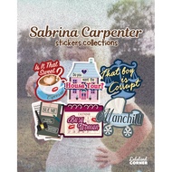 [MIN BUY 3 PCS] Sabrina Carpenter stickers lyrics glitter | Espresso house tour nobody aunts son sue
