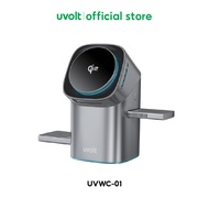 [ประกัน 2 ปี] uvolt UVWC-01 แท่นชาร์จไร้สาย 3 In 1 มาตรฐาน Qi2 รองรับ Phone หูฟัง Air-Pods Smart Wat
