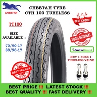 TAYAR  CHEETAH CTH100   *DUNLOP TT100* 70/90-17, 80/90-17 TUBELESS TYRE
