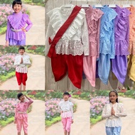 PTT ชุดไทยเด็ก หญิง / เสื้อลูกไม้เด็ก - เลือกที่ตัวเลือก อายุ 4 5 6 7 8 9 10 11 ขวบ เสื้อลูกไม้เด็กหญิง เสื้อลูกไม้สีขาว ชุดไทยเด็ก จุ๋ย Girl Blouse
