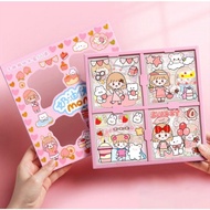 Stiker Momo 100 Lembar 1 Box Sticker Viral Plus Box Stiker 2D isi 100 Pcs