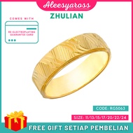 [RG5063] Cincin BELAH ROTAN ZHULIAN Gold Plated Ring Jewellery Cincin Zhulian Original Zhulian Ring