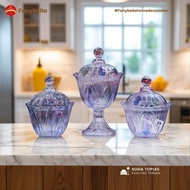 toples kue lebaran set kristal kaca mewah import