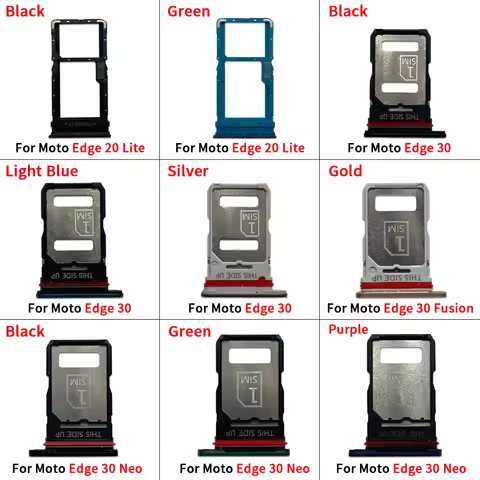 For Moto Edge 20 Lite 30 Neo Pro Phone Sim Tray SD Card Chip Tray Slot Holder Drawer