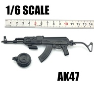 1/6 SCALE AK47 TOY GUN MODEL MINIATURE PUBG COUNTER STRIKE PUZZLE MODEL KITS SCALE MODEL MILITARY