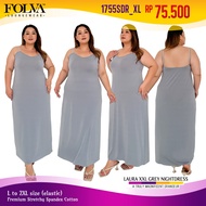 Folva Dress panjang Daster spandex baju tidur big size