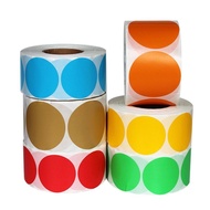 ((Label Stickers) Round stickers Colorful Dot Label 1cm152030405070100Mm Red Yellow Blue Green Target Sticker Self-adhesive (Haoyi Trading Trading) 5/7