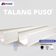 PUSO TALANG AIR KOTAK 4" PVC ( 4 METER ) / PUTIH HITAM ABU