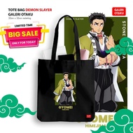 GYOMEI HIMEJIMA TOTE BAG CANVAS ANIME DEMON SLAYER TOKITO MUICHIRO / TANJIRO KAMADO / TOTEBAG ANIME 