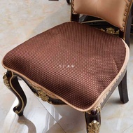 Ice Silk Mat Dining Chair European Style Chair Cushion Cover Fashion Luxury Dining Chair Cushion Chair Suit Non-Slip Mat