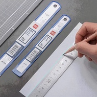 HCKT [THANH LONG] - DELI Metal Iron Ruler 20cm / 30cm / 50cm Sturdy, No Breakage