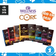 [Bundle Deal] Wellness CORE Grain Free Dog Dry Food 4lb / 12lb / 24lb