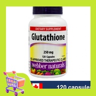 Webber Naturals Glutathione 250mg 120 Capsules