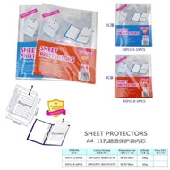 KIDARIO A4 Sheet Protectors 11-hole Pocket