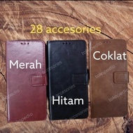 Case Flip Infinix Hot 11S Cover Sarung Buku Leather Standing