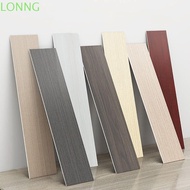 LONNGZHUAN Skirting Line, Self Adhesive Living Room Floor Tile Sticker, Home Decor Wood Grain Windowsill Waterproof Waist Line