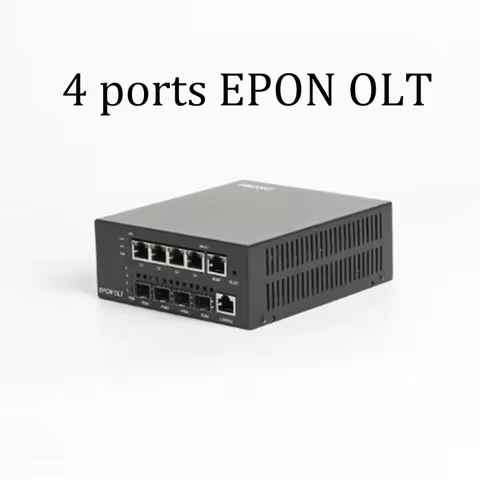 HIOSO MINI OLT epon olt 4Ports FTTH Fiber optic equipment DC12V WEB SNMP CLI 256 Users 4 1000M Rj45 