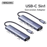 HENSAWA PC641 HUB Type C 5 in 1 PD100W USB3.0 USB2.0 USB HDMI 4K 30hz Adapter