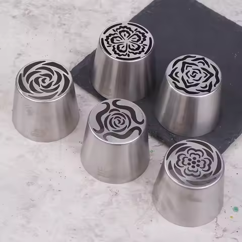 1Pcs Stainless Steel XL Russian Flower Icing Tip Pastry Piping Nozzle SL42/SL44/SL45/SL56/SL58