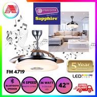 SAPPHIRE DECORATIVE CEILING FAN WITH BLUETOOTH SPEAKER FM4719 /CEILING FAN WITH LIGHT FM9223
