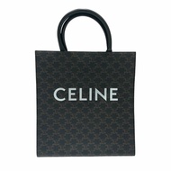 CELINE 思琳 VERTICAL CABAS SMALL SIZE PVC帆布 老花 棕色 金色