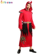 Western Halloween Ghost Festival Ghost Clothes Adult Male Evil Satan Costume Red Devil Robe Ghost Fe