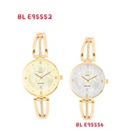 Roscani Women Ivory Gold Plated Bangle Bracelet Authentic Watch BL E95552/BL E95556