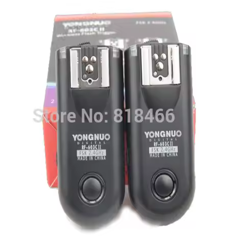 Yongnuo Flash Trigger RF-603II C RF603c c1 c3 ii RF 603 2 Transceivers for canon 5dII 1D 6D 7D 50d 6