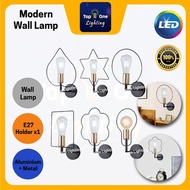 LED E27 Wall Lamp Indoor Wall Light Gold Vintage Design Retro Design Wall Light