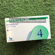 NovoFine 32G 4mm Insulin Pen Tip Needle 100s