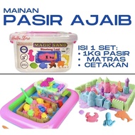 (1KG) KINETIC SAND TOY IKG SECOP BALLOON COAST MOLD