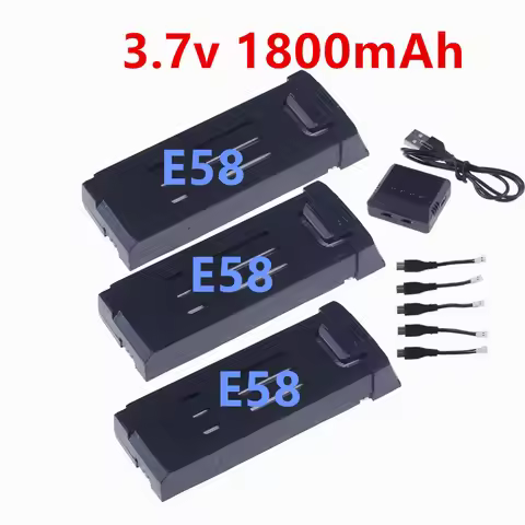 RC Drone Battery For E58 E68 JY019 S168 JD19 998PRO Remote Control Quadcopter Spare Parts 3.7V 1800m