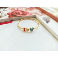 Sko - Mickey Child Bracelet Gold Bracelet Baby Gold Bracelet Young Content 375