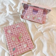 Plaid Butterfly iPad air4/5/6/7 Tablet Protective case 9th Generation Rotating Acrylic 8th Generatio