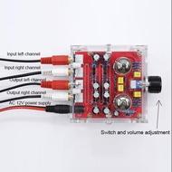 1 cái XH-A201 Hifi Class một giai điệu Preamp Hội Đồng Quản trị với vỏ pha lê Audiophile 6J1 Ống khu