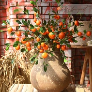 Fake Tangerine Branches, Artificial Kumquats, Decorative Fruit Branches CNY