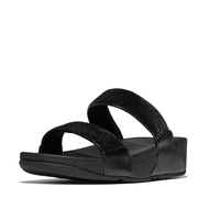 FitFlop LULU Sequin Slides - All Black (JF2-090)