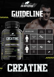 Ox Nutrition Creatine 3000mg Original QR Verify. Pre Work Out. Solid