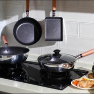 【日本北陸hokua】日本製極大金IH輕量級不沾鍋/可金屬鏟/不挑爐