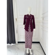 Terbaru!!! Kebaya Julia Janggan Rok Songket | Baju Kondangan Wisuda Rok Songket | Atasan Wanita Keba