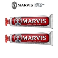 2pc Marvis Toothpaste Smokers Whitening Toothpaste Cinnamon Mint Marvis Tootpaste 85ml