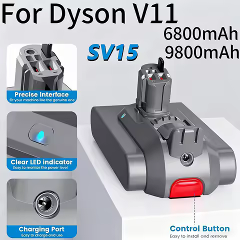 Latest Upgraded 25.2V 6800mAh Battery for Dyson V11 Vacuum Cleaner SV15 SV16 SV17 SV18 SV22 Replacem