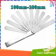 Useful Metric Feeler Gauge Filler Thickness Measurement Tool 14-17 Blades Hot 100mm-200mm [DVA]