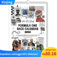 F1 Scrapbook Race Calendar 2026 – The Ultimate Fan’s Race-Ready Wall Calendar, F1 Calendar 2026 Gift