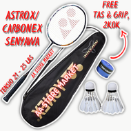 ( PROMO FREE GRIP HANDUK+2KOK ) YONEX &amp; LINING 25lbs Raket Badminton Murah Senar Terpasang - Tanpa sambungan T - Tarikan 25 LBS - raket lining - raket bulutangkis - raket badminton - raket bulu tangkis - raket murah