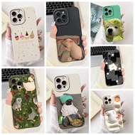 6.1'' Casing For iPhone 14Pro Case Luxury Fashion Pattern Matte Shockproof Protective Cover A2890