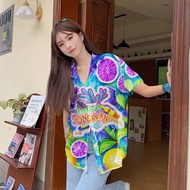 เสื้อผู้หญิง เสื้อผ้าชีฟองผู้หญิง เสื้อ เสื้อเชิ้ตแขนสั้นของผู้หญิงฤดูร้อน เสื้อสงกรานต์ เสื้อ ชีฟอง